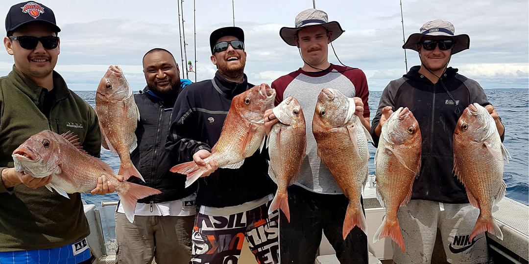 Snapper group fishing